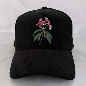 State Flower Hat - Black