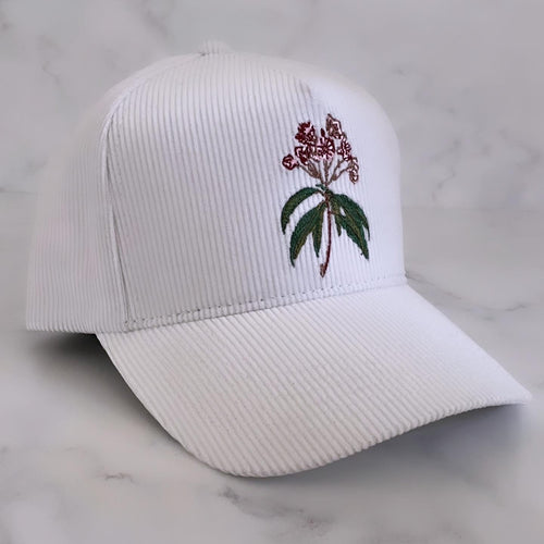 State Flower Hat - White