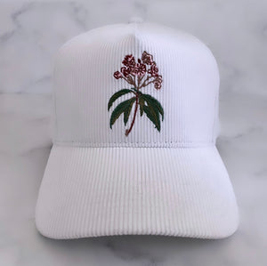 State Flower Hat - White